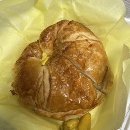 Egg and cheese croissant Egg and cheese croissant