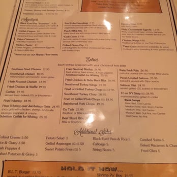 Delta's - Dinner menu - Soul Food Near Me - New Brunswick, New Jersey