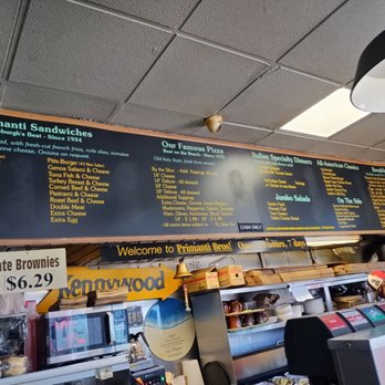 Primanti Bros - Menu front counter - Pizza Near Me - Fort Lauderdale, Florida Primanti Bros - Menu front counter - Pizza Near Me - Fort Lauderdale, Florida