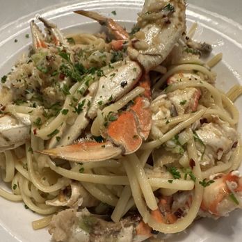 Sotto Mare - Half Crab Diavolo Over Linguine - Seafood Near Me - San Francisco, California Sotto Mare - Half Crab Diavolo Over Linguine - Seafood Near Me - San Francisco, California