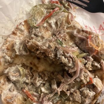 Shah’s Halal Food - Worst gyro ever. Pickles and rotten wilted lettuce. Ew. - Halal Near Me - Commack, New York