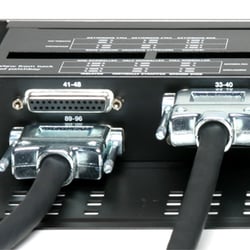 Rear photo of the Redco R196-D25PG TT/Dsub Patchbay
