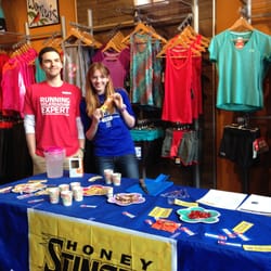 Fairhaven Runners & Walkers - Chris and Sierra at our Honey Stinger tasting run and party.