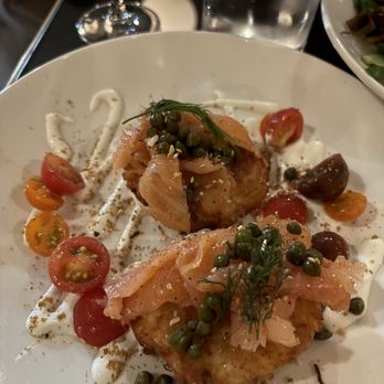 Betty On Burke - Smoked salmon latkes - Cocktail Bars Near Me - Winston-Salem, North Carolina Betty On Burke - Smoked salmon latkes - Cocktail Bars Near Me - Winston-Salem, North Carolina