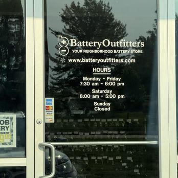 Battery Outfitters - Hours of Operation - Battery Stores Near Me - St. Peters, Missouri Battery Outfitters - Hours of Operation - Battery Stores Near Me - St. Peters, Missouri