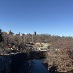 Pond is next to the amphitheater