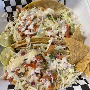 Seafood Birria Mariscos - Spicy garlic Octopus taco and spicy garlic shrimp tacos - Tacos Near Me - Santa Fe Springs, California