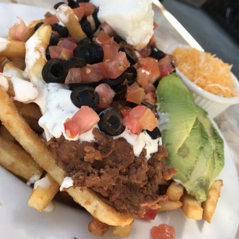 Frisella's Roastery - Irish nacho (we asked for cheese on the side) - Barbeque Near Me - Glendora, California Frisella's Roastery - Irish nacho (we asked for cheese on the side) - Barbeque Near Me - Glendora, California