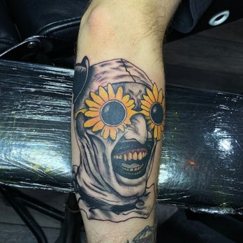 TCB Tattoo - Terrifier on forearm - Tattoo Near Me - Glendale, Arizona