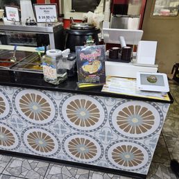 a view of the counter