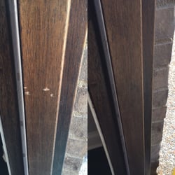 Restoration Plus - Front door frame gouged in a few places.