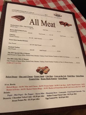 Menu photo 1 Swamp Fox Tavern Marion, AL