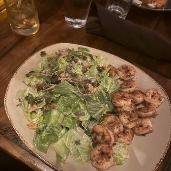 Tupelo Grille - Ceasar salad with added blackened shrimp - Seafood Near Me - Whitefish, Montana