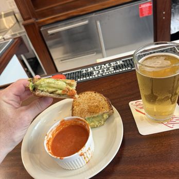 Froth - Grilled avo and cheese with a lager - Cafes Near Me - Arcata, California