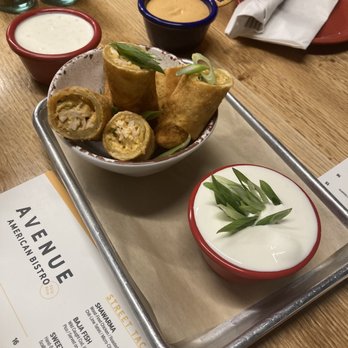 Avenue American Bistro - Buffalo Chicken rolls - Sports Bars Near Me - Wayne, Michigan