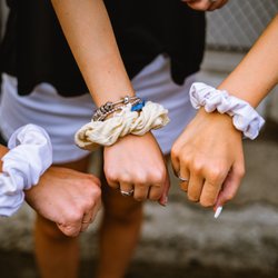 Anew Clothing - Scrunchies made from unwanted shirts to save them from the landfill