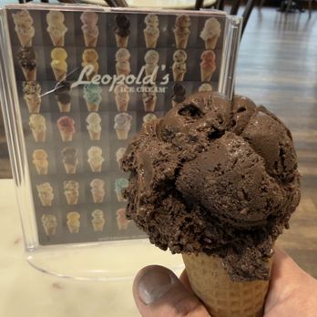 Leopold's Ice Cream - Chocolate ice cream cone - Desserts Near Me - Savannah, Georgia Leopold's Ice Cream - Chocolate ice cream cone - Desserts Near Me - Savannah, Georgia