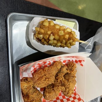 Ten Hut - Half & Half Potato Cube Crispy Drumsticks - Korean Near Me - Corona, California Ten Hut - Half & Half Potato Cube Crispy Drumsticks - Korean Near Me - Corona, California