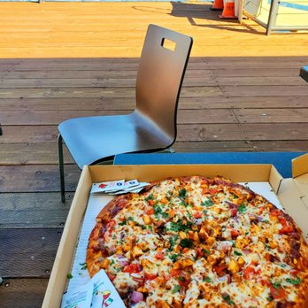 Waterfront Pizza - BBQ Chicken Pizza & A water view! - Pizza Near Me - Foster City, California Waterfront Pizza - BBQ Chicken Pizza & A water view! - Pizza Near Me - Foster City, California