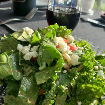 Cedar Crest Lodge - Fresh kale salad from on property garden - Bed & Breakfast Near Me - Pleasanton, Kansas