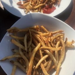 Notice the fries were not touched.