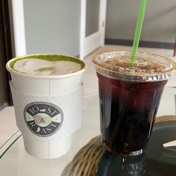 Toast And Roast - Matcha with honey and iced coffee - Coffee & Tea Near Me - McHenry, Illinois Toast And Roast - Matcha with honey and iced coffee - Coffee & Tea Near Me - McHenry, Illinois