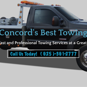 Concord's Best Towing - We will take every step possible to insure that you are safe and assisted as quickly as possible. Call (925)-391-2777 - Towing Near Me - Concord, California Concord's Best Towing - We will take every step possible to insure that you are safe and assisted as quickly as possible. Call (925)-391-2777 - Towing Near Me - Concord, California