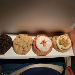 (L-R) Dark dream, chocolate chip, strawberry milk & birthday cake