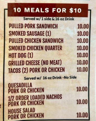 Menu photo 2 Dade City BBQ Dade City, FL