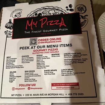 My Pizza - This is all the different flavor and there's other stuff you can order. - Pizza Near Me - Morgan Hill, California My Pizza - This is all the different flavor and there's other stuff you can order. - Pizza Near Me - Morgan Hill, California
