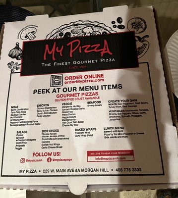 Menu photo 3 My Pizza Morgan Hill, CA