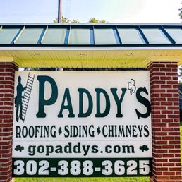 Exterior photo of Paddy's Roofing, Siding, and Chimneys - Newark, Delaware Exterior photo of Paddy's Roofing, Siding, and Chimneys - Newark, Delaware