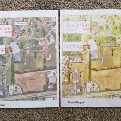 The Postal Shoppe - Original on the left, Postal Shoppe copy on the right.