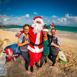 Hawai'i Dog Foundation - LeeAnn, Jacquie, & Kay- HDF Board Members and volunteers featuring Santapaws!