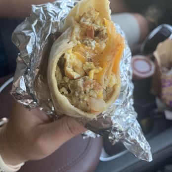 Burrito Express - Regular sausage, egg and cheese with pico - Mexican Near Me - Winnie, Texas Burrito Express - Regular sausage, egg and cheese with pico - Mexican Near Me - Winnie, Texas