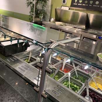 DICED Salads, Wraps & Bowls - Cary - a salad bar with salads in it - Salad Near Me - Cary, North Carolina