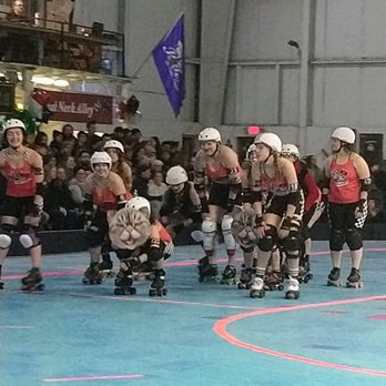 Rose City Rollers - The Betties getting introduced to the crowd - Amateur Sports Teams Near Me - Portland, Oregon