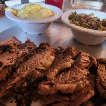 Firehouse BBQ and Blues - Brisket meal w/cheesy potatoes and green beans - Barbeque Near Me - Richmond, Indiana Firehouse BBQ and Blues - Brisket meal w/cheesy potatoes and green beans - Barbeque Near Me - Richmond, Indiana