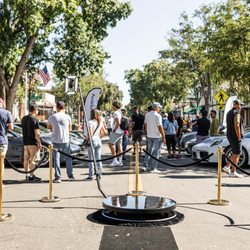 Lux Photobooth - Our 360 booth set up for Porsches on Main event!