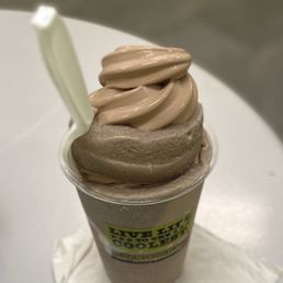 a cup of ice cream