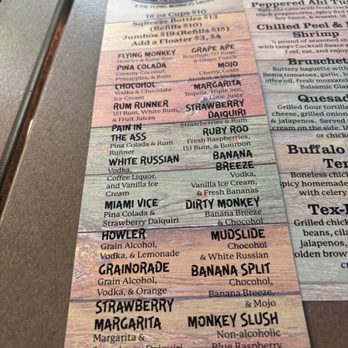 Flying Monkeys - Menu - Beer, Wine & Spirits Near Me - Key West, Florida Flying Monkeys - Menu - Beer, Wine & Spirits Near Me - Key West, Florida