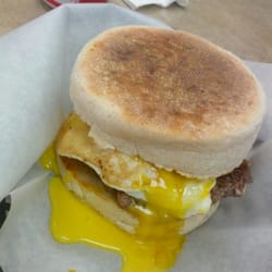 Steak & Egg Benedict sandwich.