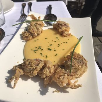 Rialto Novo - Soft shell crab with polenta. Breathtaking! - Trattorie Near Me - Venezia, VE Rialto Novo - Soft shell crab with polenta. Breathtaking! - Trattorie Near Me - Venezia, VE