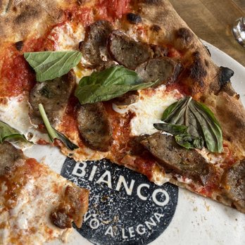 Pizzeria Bianco - Margherita Pizza with Fennel Sausage - Pizza Near Me - Phoenix, Arizona Pizzeria Bianco - Margherita Pizza with Fennel Sausage - Pizza Near Me - Phoenix, Arizona