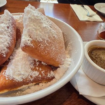 Angeline's Louisiana Kitchen - Beignets with rum caramel sauce - Cajun/Creole Near Me - Berkeley, California Angeline's Louisiana Kitchen - Beignets with rum caramel sauce - Cajun/Creole Near Me - Berkeley, California