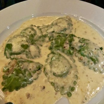 Il Pastaio - Agnolotti (w/ Homemade Green Ravioli Stuffed with Mushrooms; Cheese Fondue and Truffle Sauce) - Italian Near Me - Beverly Hills, California Il Pastaio - Agnolotti (w/ Homemade Green Ravioli Stuffed with Mushrooms; Cheese Fondue and Truffle Sauce) - Italian Near Me - Beverly Hills, California