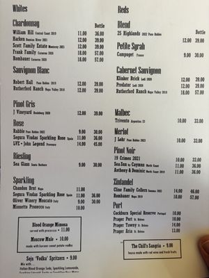 Menu photo 1 The Chill Benicia, CA
