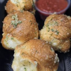 Garlic knots made fresh daily.