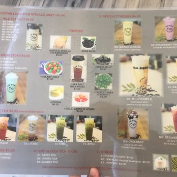 Tim Boba - Menu 1/2 - drinks - Bubble Tea Near Me - Riverside, California Tim Boba - Menu 1/2 - drinks - Bubble Tea Near Me - Riverside, California