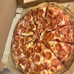 Extra large pepperoni pizza Extra large pepperoni pizza